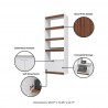 Manhattan Comfort Mid-Century Modern Ratzer Bookcase Details