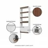 Manhattan Comfort Mid-Century Modern Ratzer Bookcase Details - Manhattan Comfort Mid-Century Modern Ratzer Bookcase Details