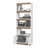 Manhattan Comfort Mid-Century Modern Ratzer Bookcase Storage Open View