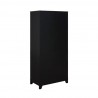Manhattan Comfort Sheridan Modern Cane Bookcase with Adjustable Shelves Black Back