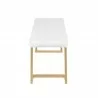 LumiSource Midas Bench - WHITE - Side - LumiSource Midas Bench - WHITE - Side