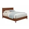 Alpine Furniture Flynn Queen / California King Platform Bed, Acorn - Front Side Angle - Alpine Furniture Flynn Queen / California King Platform Bed, Acorn - Front Side Angle