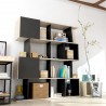 Anderson Teak Alliance Geometric Bookcase - Angled 