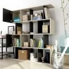 Anderson Teak Alliance Geometric Bookcase - Side Angled - Anderson Teak Alliance Geometric Bookcase - Side Angled