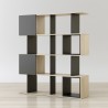 Anderson Teak Alliance Geometric Bookcase - Side Angled Empty