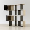Anderson Teak Alliance Geometric Bookcase - Side Angled and Empty