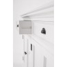 Nova Solo Halifax Glass-Display Hutch Unit - White - Detail