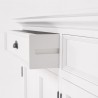 Nova Solo Halifax Glass-Display Hutch Unit - White - Detail