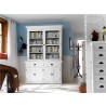 Nova Solo Halifax Glass-Display Hutch Unit - White - Lifestyle