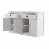 Nova Solo Halifax Glass-Display Hutch Unit - White - Detail - Nova Solo Halifax Glass-Display Hutch Unit - White - Detail