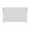 Nova Solo Halifax Glass-Display Hutch Unit - White - Detail