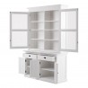 Nova Solo Halifax Glass-Display Hutch Unit - White - Detail