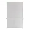 Nova Solo Halifax Glass-Display Hutch Unit - White - Back Angle - Nova Solo Halifax Glass-Display Hutch Unit - White - Back Angle