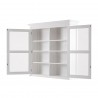 Nova Solo Halifax Glass-Display Hutch Unit - White - Detail
