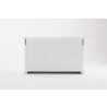 Nova Solo Halifax Glass-Display Hutch Unit - White - Detail