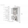 Nova Solo Halifax Kitchen Hutch Buffet- Dimension