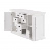 Nova Solo Halifax Kitchen Hutch Buffet-Rear Perspective