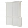 Infinita Hutch Buffet with Open Shelves - Back Side Angle