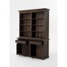 NovaSolo Halifax Mindi Hutch Bookcase Unit - Front Side Opened Angle