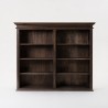 NovaSolo Halifax Mindi Hutch Bookcase Unit - Closeup Top Angle