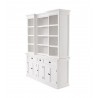 Nova Solo Kitchen Hutch Cabinet With 5 Doors 3 Drawers - Angled