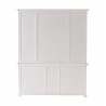 Nova Solo Kitchen Hutch Cabinet With 5 Doors 3 Drawers - Back View
