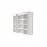 Nova Solo Kitchen Hutch Cabinet With 5 Doors 3 Drawers - Top Part  Angled