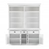 Nova Solo Hutch Bookcase 5 Doors 3 Drawers - Front Angle