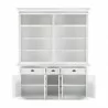 Nova Solo Hutch Bookcase 5 Doors 3 Drawers - Front Angle - Nova Solo Hutch Bookcase 5 Doors 3 Drawers - Front Angle
