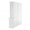 Nova Solo Hutch Bookcase 5 Doors 3 Drawers - Back Angle