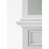 Nova Solo Halifax Buffet Hutch Unit with 2 Adjustable Shelves - Closeup Angle - Nova Solo Halifax Buffet Hutch Unit with 2 Adjustable Shelves - Closeup Angle