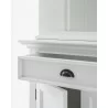 Nova Solo Halifax Buffet Hutch Unit with 2 Adjustable Shelves - Closeup Angle - Nova Solo Halifax Buffet Hutch Unit with 2 Adjustable Shelves - Closeup Angle