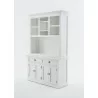 Nova Solo Halifax Buffet Hutch Unit with 2 Adjustable Shelves - Front Side Angle - Nova Solo Halifax Buffet Hutch Unit with 2 Adjustable Shelves - Front Side Angle