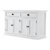 Nova Solo Halifax Buffet Hutch Unit with 2 Adjustable Shelves - Bottom Shelf Angle