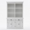 NovaSolo Halifax Buffet Hutch Unit with 6 Shelves - Front Angle