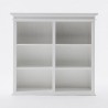 NovaSolo Halifax Buffet Hutch Unit with 6 Shelves - Front Top Angle