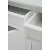 NovaSolo Halifax Buffet Hutch Unit with 6 Shelves - Closeup Angle - NovaSolo Halifax Buffet Hutch Unit with 6 Shelves - Closeup Angle