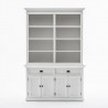 NovaSolo Halifax Buffet Hutch Unit with 8 Shelves - Front Angle