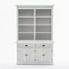 NovaSolo Halifax Buffet Hutch Unit with 8 Shelves - Front Angle - NovaSolo Halifax Buffet Hutch Unit with 8 Shelves - Front Angle