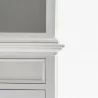 NovaSolo Halifax Buffet Hutch Unit with 8 Shelves - Closeup Angle - NovaSolo Halifax Buffet Hutch Unit with 8 Shelves - Closeup Angle