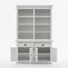 NovaSolo Halifax Buffet Hutch Unit with 8 Shelves - Front Opened Angle - NovaSolo Halifax Buffet Hutch Unit with 8 Shelves - Front Opened Angle