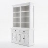NovaSolo Halifax Buffet Hutch Unit with 8 Shelves - Front Side Angle