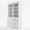NovaSolo Halifax Buffet Hutch Unit with 8 Shelves - Front Side Angle - NovaSolo Halifax Buffet Hutch Unit with 8 Shelves - Front Side Angle