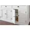 NovaSolo Halifax Buffet Hutch Unit with 8 Shelves - Shelf Lifestyle Close-up - NovaSolo Halifax Buffet Hutch Unit with 8 Shelves - Shelf Lifestyle Close-up