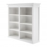 NovaSolo Halifax Buffet Hutch Unit with 8 Shelves - Top Shelf Front