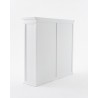 NovaSolo Halifax Buffet Hutch Unit with 8 Shelves - Top Shelf Back