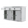 NovaSolo Halifax Buffet Hutch Unit with 8 Shelves - Bottom Shelf Front