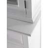 Nova Solo Halifax Buffet, Hutch Unit with 4 Glass Doors - Close-Angle