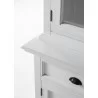 Nova Solo Halifax Buffet, Hutch Unit with 4 Glass Doors - Close-Angle - Nova Solo Halifax Buffet, Hutch Unit with 4 Glass Doors - Close-Angle