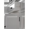 Nova Solo Halifax Buffet, Hutch Unit with 4 Glass Doors - Close-Angle